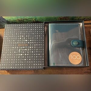 Malden Pocket Leather Filofax in Green Ochre